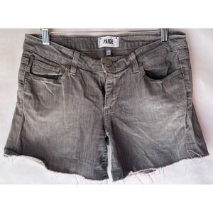 Paige Jimmy Jimmy Gray‎ Wash Denim Jean Shorts Womens Size 27